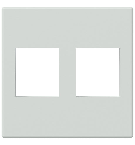 Keystone monteringsplade 45 x 45 mm f. 2 stik, Hvid