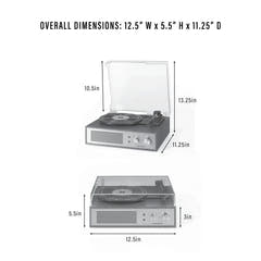 Crosley Miles Tourne-disques, noir