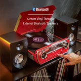 Platine vinyle Crosley Powel CR6047A 7-en-1 avec Bluetooth, CD et radio