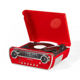Platine vinyle Crosley Powel CR6047A 7-en-1 avec Bluetooth, CD et radio