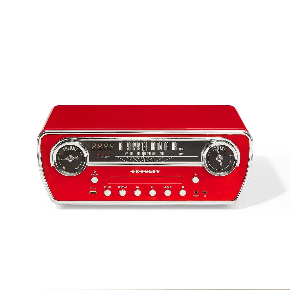 Platine vinyle Crosley Powel CR6047A 7-en-1 avec Bluetooth, CD et radio