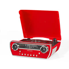 Platine vinyle Crosley Powel CR6047A 7-en-1 avec Bluetooth, CD et radio