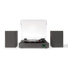 Crosley Zane platine vinyle avec haut-parleurs, Noir