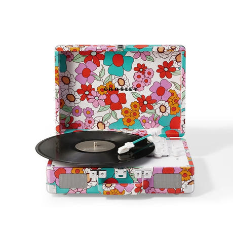 Crosley Cruiser Plus Platine vinyle Bluetooth bidirectionnelle (Groovy Floral)