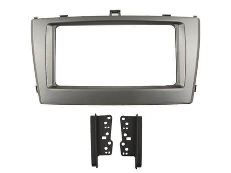 Cadre 2-DIN pour Toyota Avensis T27 (Argent)