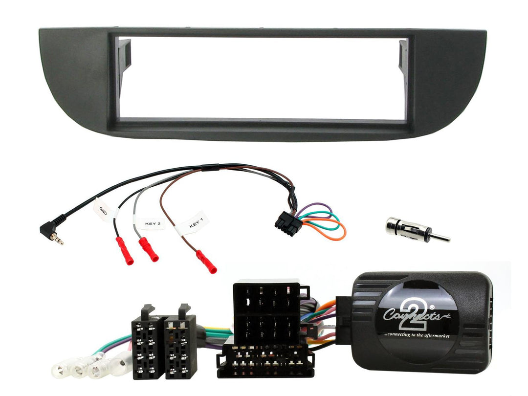 Kit de montage pour Fiat 500 2007-2015 (Noir)
