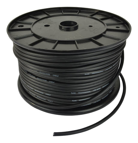 Câble de Microphone en Bobine (Noir, 100m)