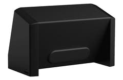 Caymon CASY boîtier de table pour 4 cadres, sorties de câble, noir