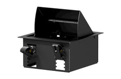Caymon CASY boîtier de sol pour 4 cadres, Noir