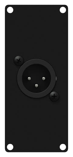Caymon CASY122 1 emplacement, plaque 1 x XLR mâle > 3-pin