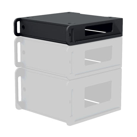 Caymon flightcase 19" insert rack 2 unit