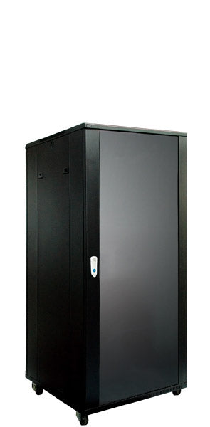 Caymon armoire rack 19" de 600 mm de profondeur, 27 unités avec porte et serrure