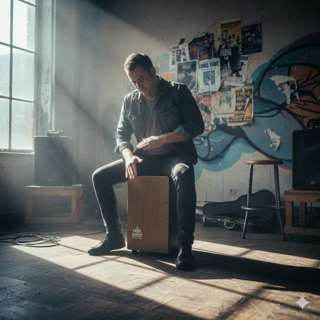 Grooveland Cajon (Sort)