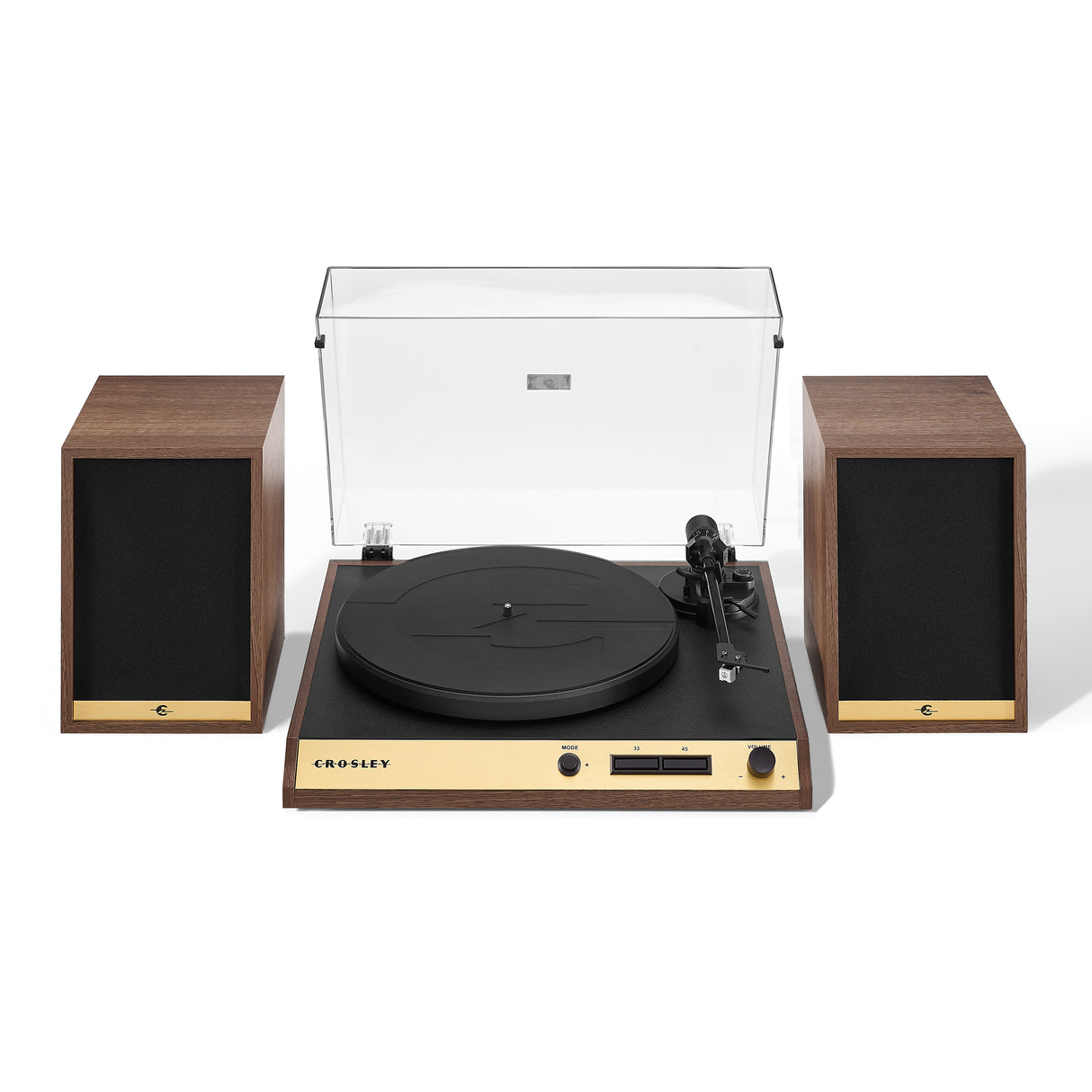 Crosley C72 Turntable with Speakers (Walnut)
