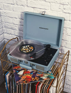 Crosley Cruiser Plus Platine Vinyle Bluetooth Bidirectionnel (Tourmaline)