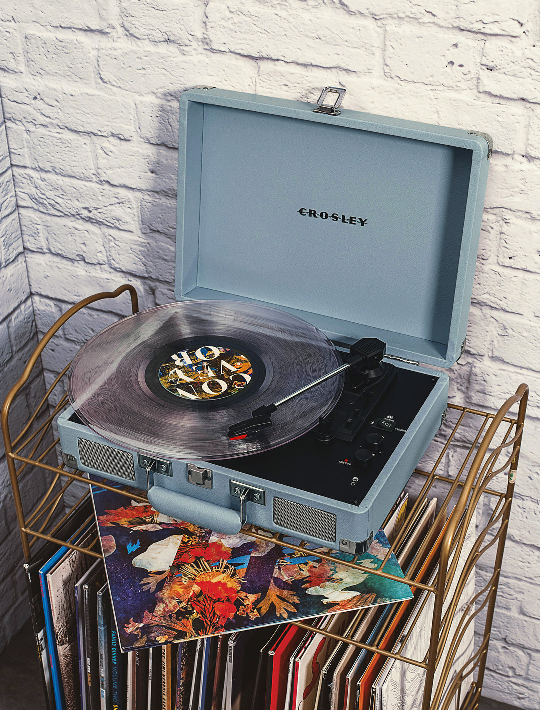Crosley Cruiser Plus Platine Vinyle Bluetooth Bidirectionnel (Tourmaline)