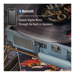 Crosley Cruiser Plus Platine Vinyle Bluetooth Bidirectionnel (Tourmaline)