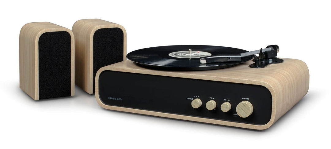 Crosley Gig Platine avec haut-parleurs (Naturel)