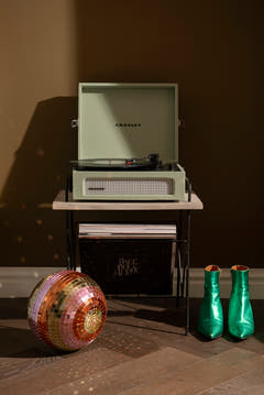 Crosley - Table pour Platine Vinyle Wiltshire (Naturel)