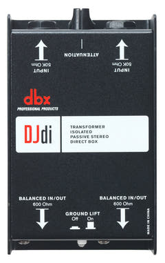 dbx DJDI 2-kanals Boîte DI Passive