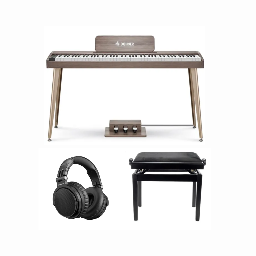 Pack de démarrage Donner DDP-60 piano numérique gris