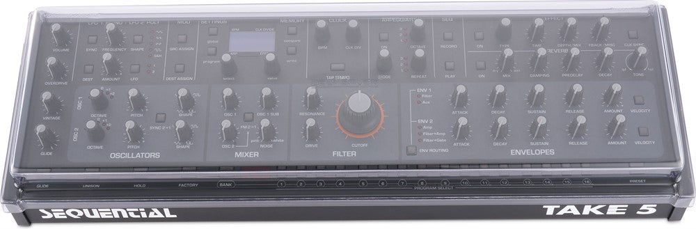 Decksaver Protection cover pour Sequential Take 5 / Oberheim TEO-5 Desktop