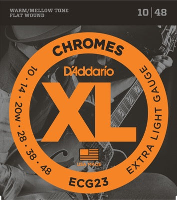 Daddario ECG23 Cordes de Guitare (Extra Light, 10-48)