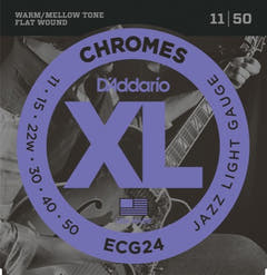 Daddario ECG24 Cordes de Guitare (Jazz Light, 11-50)