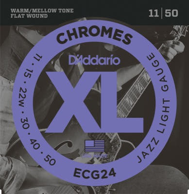 Daddario ECG24 Cordes de Guitare (Jazz Light, 11-50)