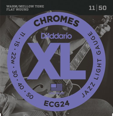 Daddario ECG24 Cordes de Guitare (Jazz Light, 11-50)