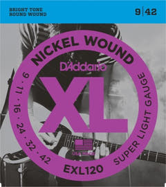 Daddario EXL120 Cordes de Guitare (Super Light, 09-42)