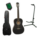 DiMavery AC-303 Guitare classique espagnole 3/4 (Sort) Startpakke
