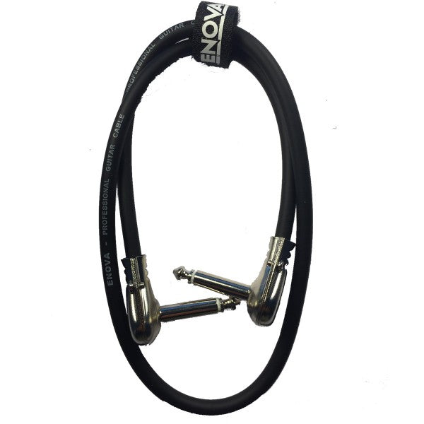 câble jack coudé plat Enova pour pedalboard 40 cm
