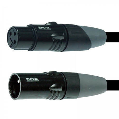 Enova câble XLR 3 broches analogique et AES DMX 4 mètres