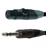 Enova mikrofonkabel XLR hun til stereo jack 2 meter