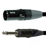 Câble microphone Enova XLR mâle vers jack mono 6 mètres