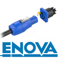 Enova câble d'alimentation avec fiche, bleu