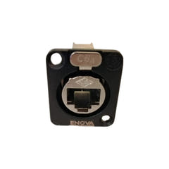 Enova traversée de châssis RJ45 Cat6A, noire