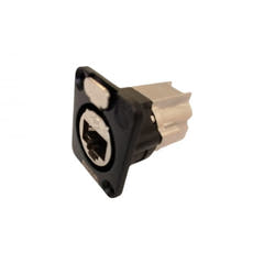 Enova traversée de châssis RJ45 Cat6A, noire