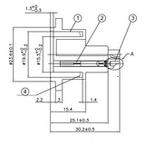 Enova 3 pol hun 3-Pin XLR chassis stik, sort IP67 Outdoor