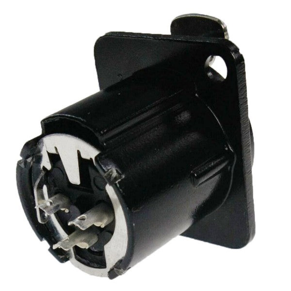 Enova 3 pol hun 3-Pin XLR chassis stik, sort