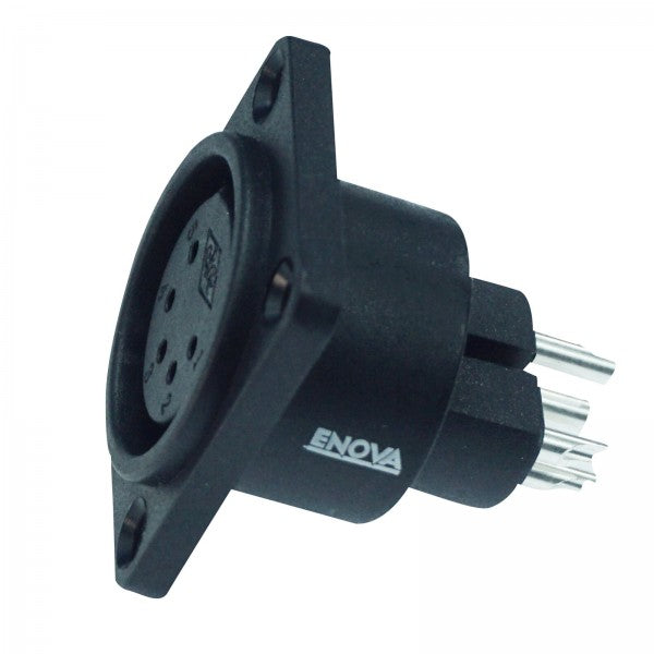 Enova connecteur châssis XLR femelle 5 broches, noir IP67 Outdoor