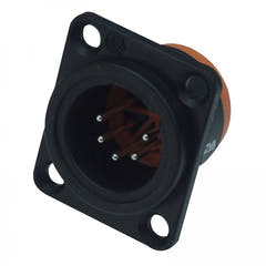Enova connecteur châssis XLR mâle 5 broches, noir IP67 Outdoor