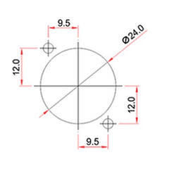 Enova connecteur de châssis XLR mâle 5 broches, noir
