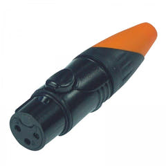 Enova câble XLR 3 broches fiche femelle, noir IP67 extérieur