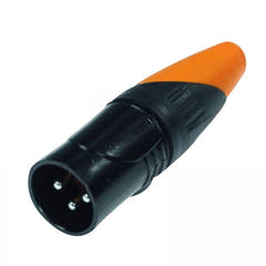 Enova connecteur de câble XLR mâle 3 broches, Noir IP67 Outdoor