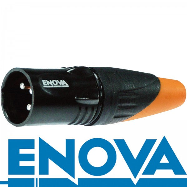 Enova connecteur de câble XLR mâle 3 broches, Noir IP67 Outdoor