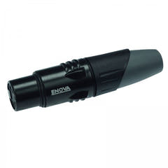 Enova Connecteur de câble XLR femelle 5 broches, noir