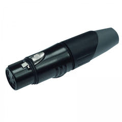 Enova Connecteur de câble XLR femelle 5 broches, noir