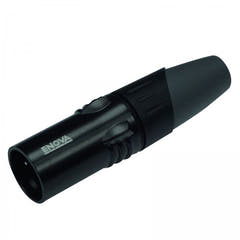 Connecteur de câble XLR mâle Enova 5 pôles, noir